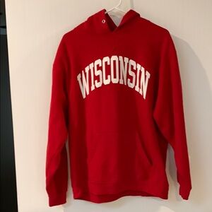 Wisconsin Red Hoodie Sweatshirt